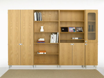 2K-SKÅP - Wood veneer bookcase / office storage unit by Karl Andersson - view 3